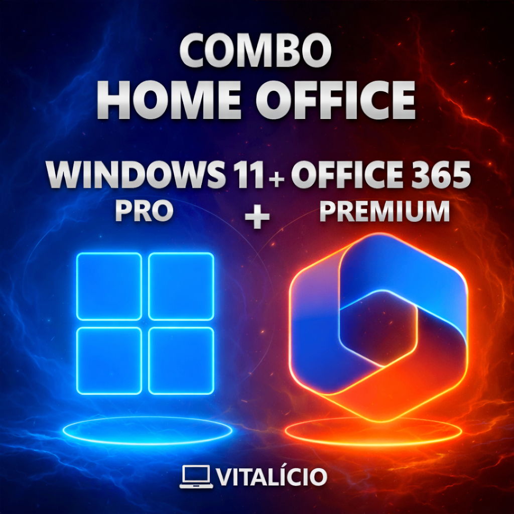 MICROSOFT OFFICE 365 + MICROSOFT WINDOWS 11 PRO Licença Digital