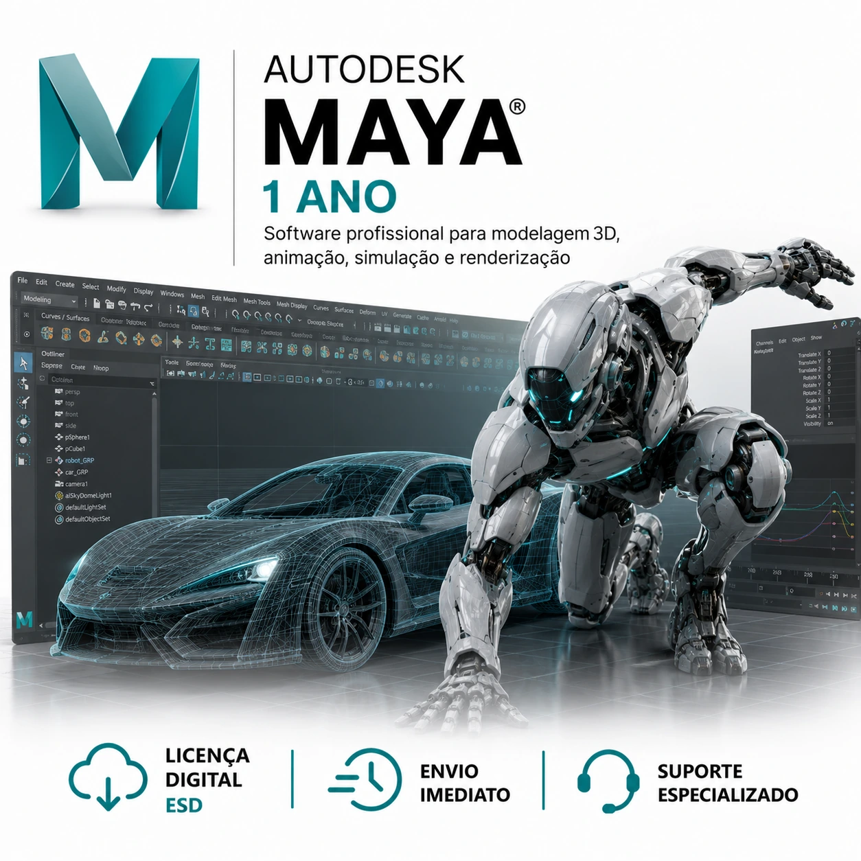Maya 2025 Para Windows (assinatura anual)