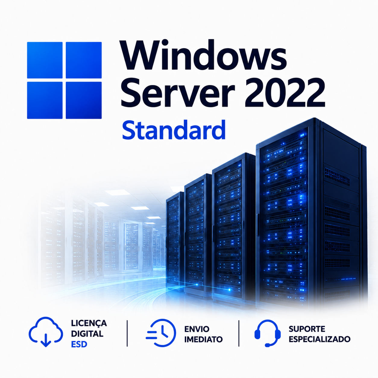 MICROSOFT WINDOWS SERVER 2022 STANDARD – (DOWNLOAD) + NOTA FISCAL