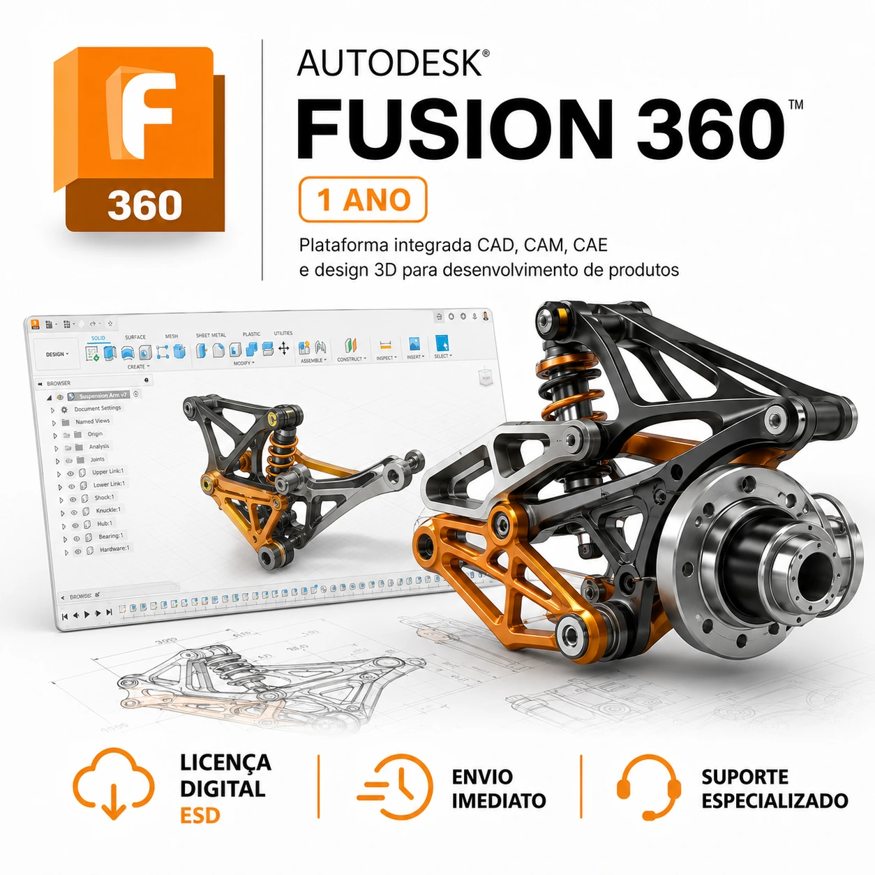 AUTODESK FUSION 360 Assinatura Annual