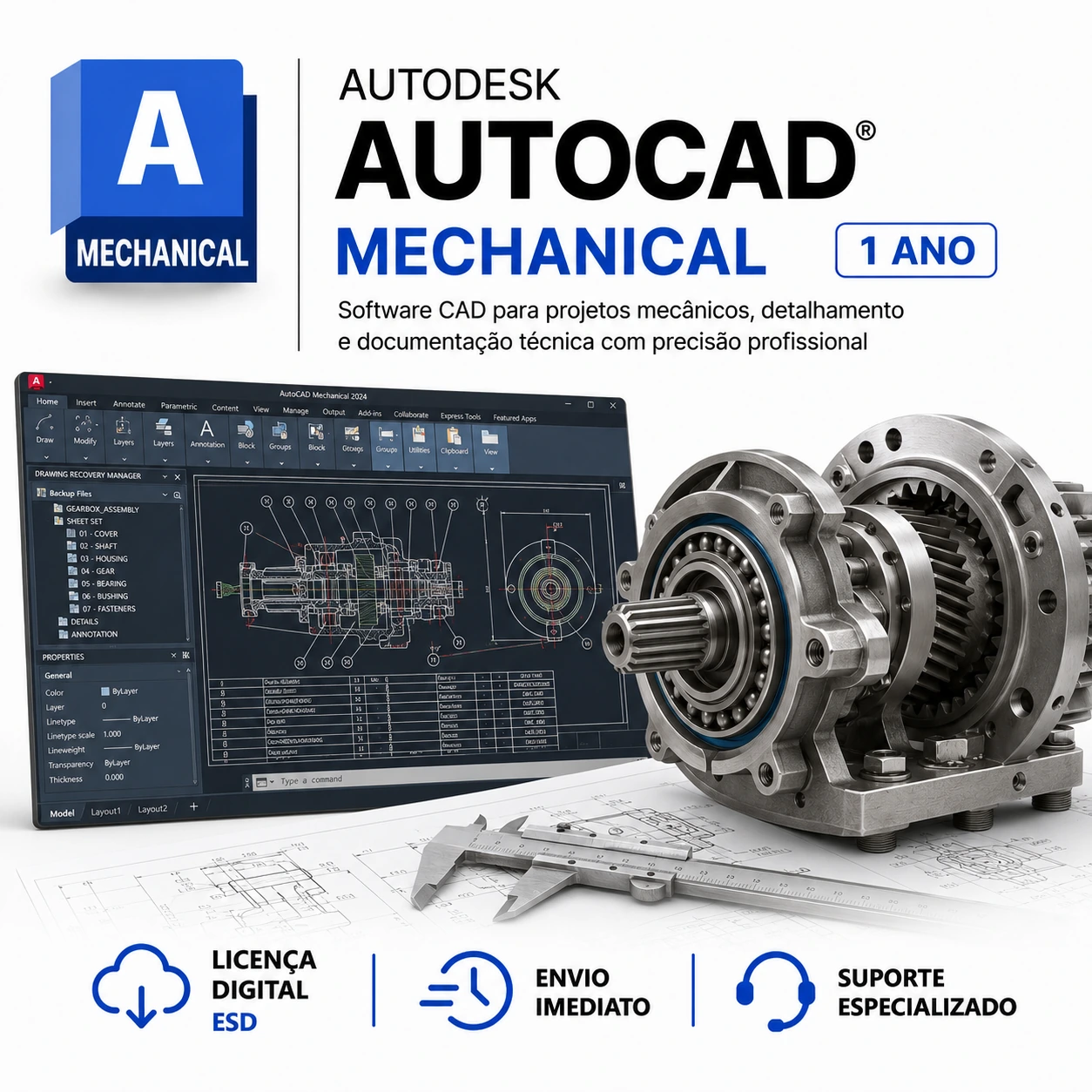 AUTODESK AUTOCAD MECHANICAL Assinatura Annual