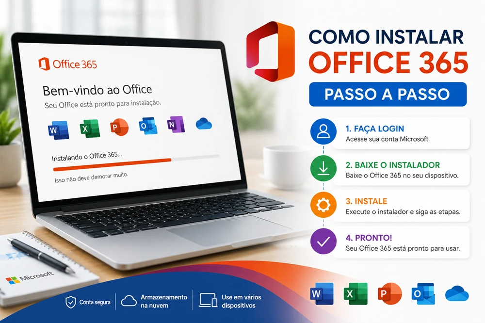 Como instalar o Office 365 passo a passo