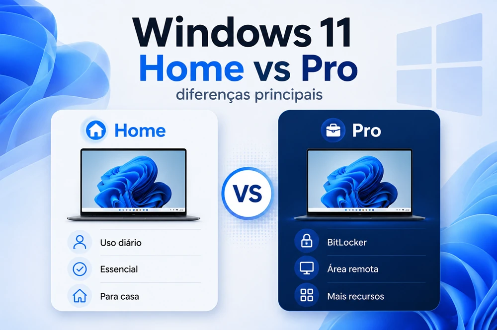 Windows 11 Home vs Pro: diferenças principais
