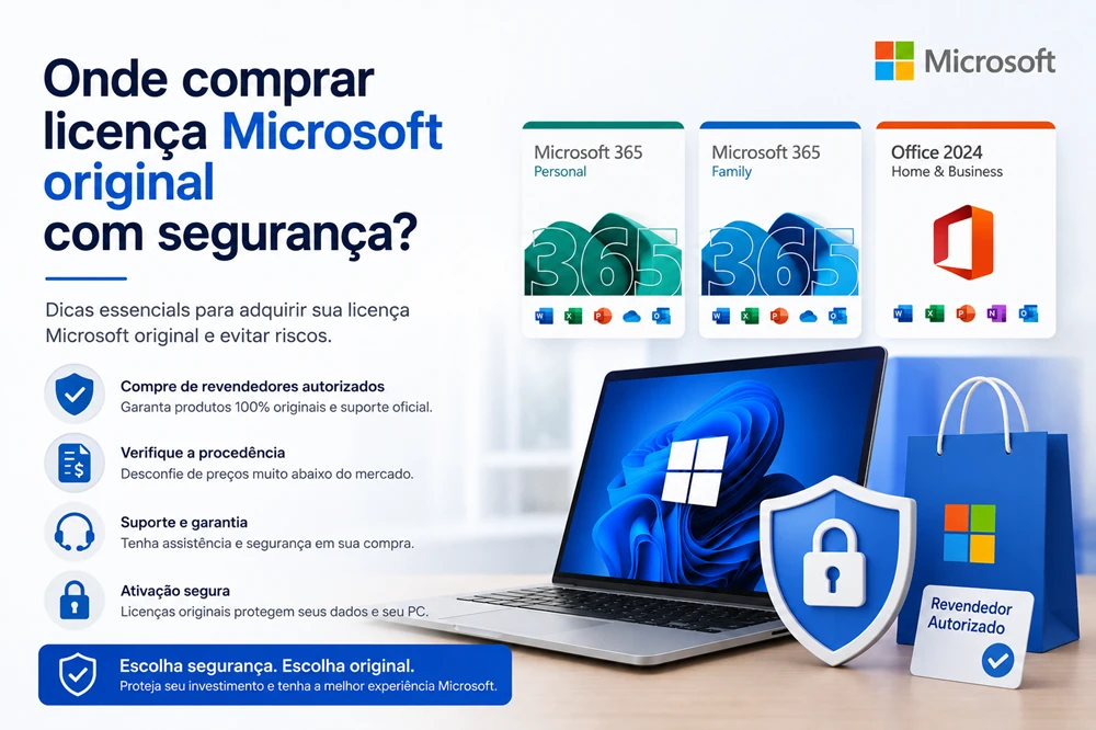 Onde comprar licença Microsoft original com segurança? Onde comprar licença Microsoft original com segurança?