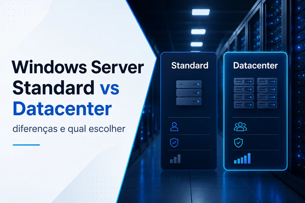 Comparativo entre Windows Server Standard e Datacenter
